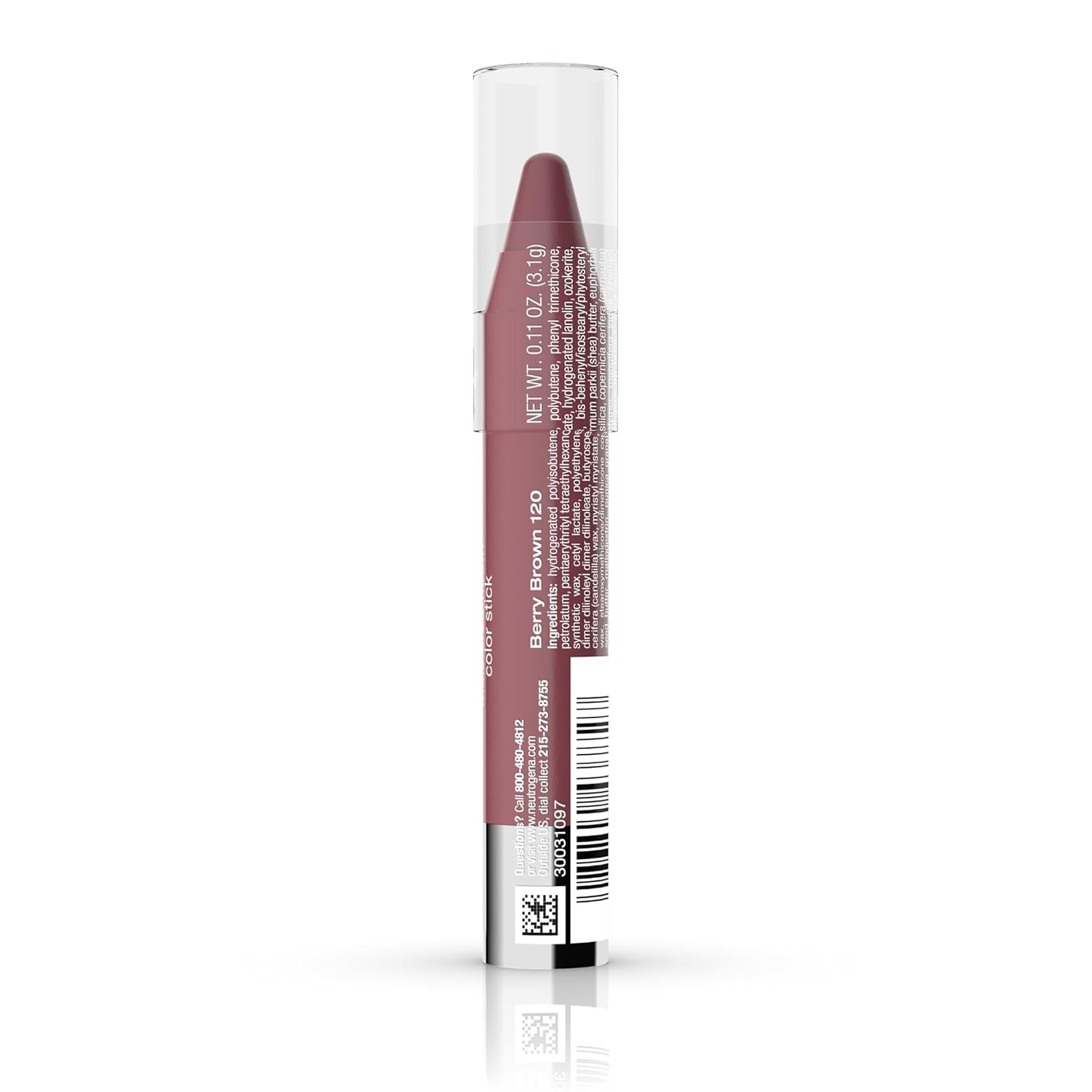 Moisturesmooth Color Stick for Lips, Moisturizing and Conditioning Lipstick with a Balm-Like Formula, Nourishing Shea Butter and Fruit Extracts, 120 Berry Brown.011 Oz (Pack of 36)