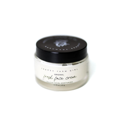 Fresh Face Cream Tallow Moisturizer – jar on white background